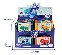 Набір транспорту в контейнері, розбирається, працює від батарей, фото 7
