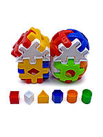 Конструктор - ЗД пазл "Сортер Майстер 3" 24 елементи розвинув. кольору, геом.фігури, логіка, в пак.