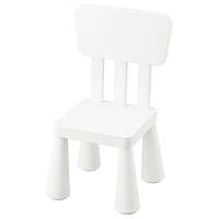 Стілець для дітей IKEA MAMMUT (ІКЕА МАММУТ). 40365371. Білий