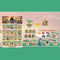 Йода фігурки для гри. сюрприз+картка ЦІНА В УП. 20ШТ, планш. 59*38,5 см (60 шт./3)