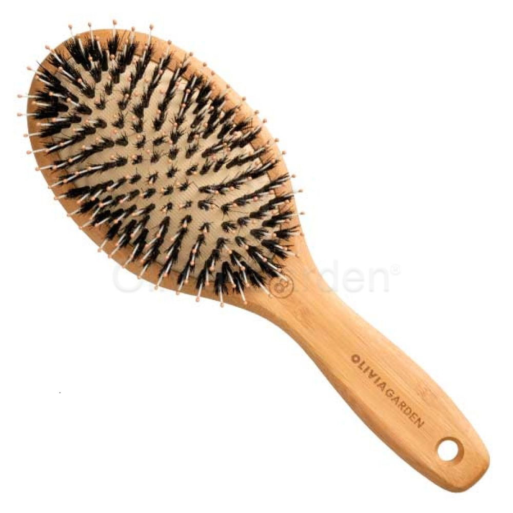 Olivia Garden щітка масажна Bamboo Touch Detangle Combo M комбінована щетина OGID1680, фото 1