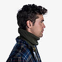 Баф зима вовна BUFF Merino Wool Knitted Neckwarmer Comfort NORVAL forest, фото 5