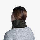 Баф зима вовна BUFF Merino Wool Knitted Neckwarmer Comfort NORVAL forest, фото 8