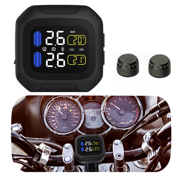Система контролю тиску і температури в шинах Careud M3 TPMS для мотоцикла, зовнішні датчики