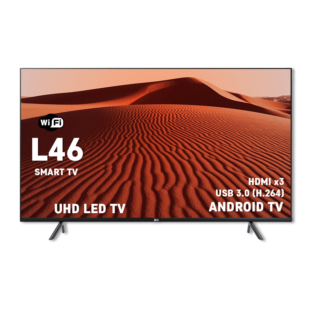 Безрамковий телевізор LG Led TV L46 I Android 13.0 I Wi-Fi I Smart I USB 3.0