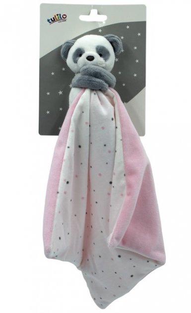 Іграшка-обіймашка "Панда", рожева, 35 см, на планш. 16*13см, ТМ Tulilo, Польща, фото 1