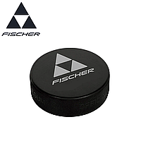 Шайба хоккейная для взрослых резиновая Fischer Hockey диаметр 76 мм высота 25 мм вес 163 г