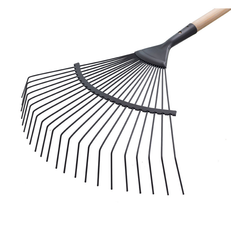 Граблі віялові металеві, насадка, 22 проволочних зуба, фото 1