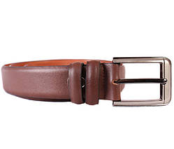 Чоловічий ремінь зі штучної шкіри під штани 301154 коричневий, фото 2