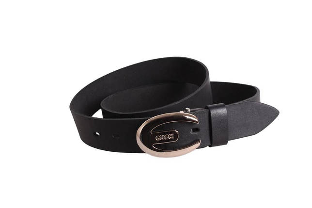 Чоловічий ремінь з натуральної шкіри під джинси 49124 чорний, фото 1