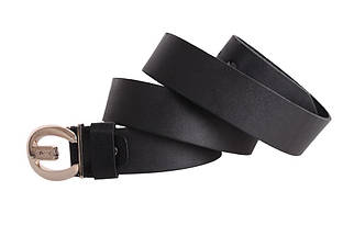 Чоловічий ремінь з натуральної шкіри під джинси 49124 чорний, фото 5