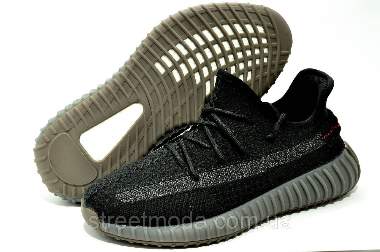 Чоловічі кросівки в стилі Yeezy Boost , Чорний/Сірий