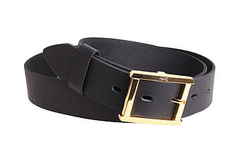 Чоловічий ремінь з натуральної шкіри під джинси 24-1993 чорний, фото 5