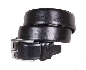 Чоловічий ремінь зі штучної шкіри під штани D070840 чорний