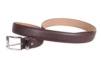 Чоловічий ремінь зі штучної шкіри під штани 330722 коричневий, фото 5