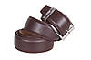 Чоловічий ремінь зі штучної шкіри під штани 330722 коричневий, фото 6