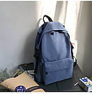 Рюкзак чоловічий молодіжний підлітковий для підлітків шкільний HOCODO синього кольору, фото 2