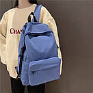 Рюкзак чоловічий молодіжний підлітковий для підлітків шкільний HOCODO синього кольору, фото 5