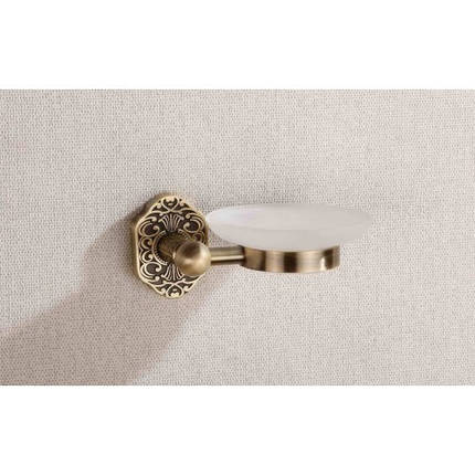 Мильниця підвісна скляна BADICO PREMIUM 8601 А antic brass, фото 2