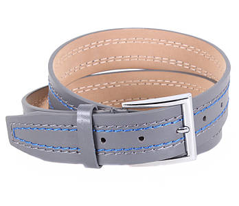 СЕРЫЙ МУЖСКОЙ РЕМЕНЬ ИЗ ИСКУССТВЕННОЙ КОЖИ под ДЖИНСЫ, СЕРЫЙ мужской ремень из кожзама под джинсы, мужской ремень из эко-кожи,