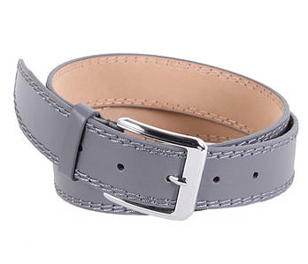 СЕРЫЙ МУЖСКОЙ РЕМЕНЬ ИЗ ИСКУССТВЕННОЙ КОЖИ под ДЖИНСЫ, СЕРЫЙ мужской ремень из кожзама под джинсы, мужской ремень из эко-кожи,