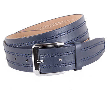 СИНИЙ МУЖСКОЙ РЕМЕНЬ ИЗ ИСКУССТВЕННОЙ КОЖИ под ДЖИНСЫ, СИНИЙ мужской ремень из кожзама под джинсы, мужской ремень из эко-кожи,