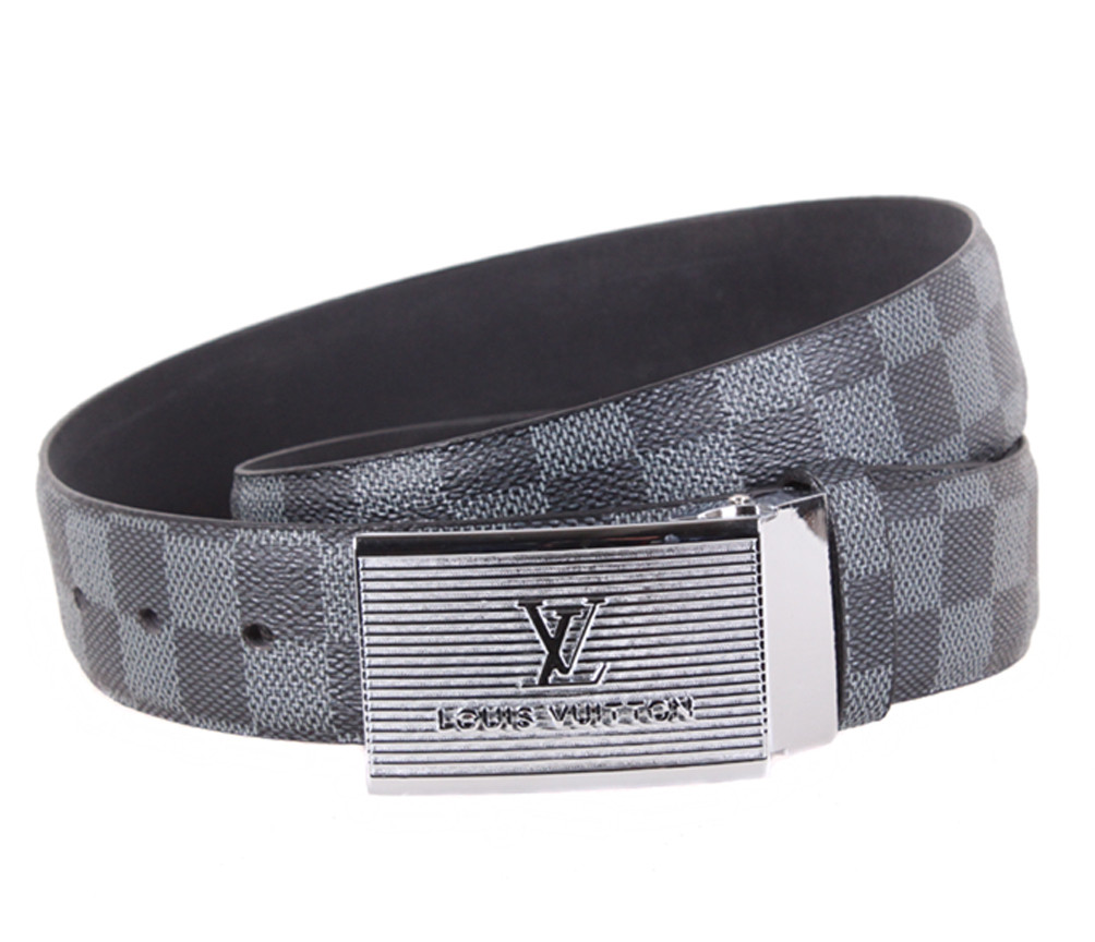 Чоловічий ремінь зі штучної шкіри під джинси  KZM15158-35 сірий