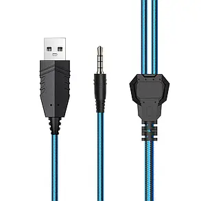 HF Stereo Hoco W105 Joyful Blue +мікр, фото 3