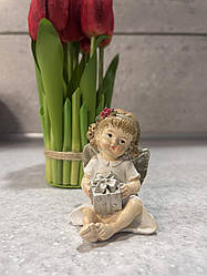 Силіконовий молд у форматі ЗД - для шоколаду "Дівчинка ангел з подарунком"