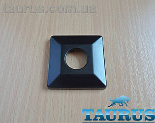 Чорна квадратна чашка декор CUBE 56x56 Black (фланець), висота до 10мм; під d1/2 ThermoPulse