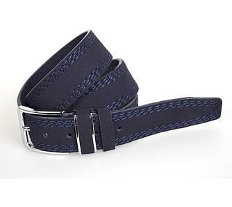 СИНИЙ МУЖСКОЙ РЕМЕНЬ ИЗ ИСКУССТВЕННОЙ КОЖИ под ДЖИНСЫ, СИНИЙ мужской ремень из кожзама под джинсы, мужской ремень из эко-кожи,