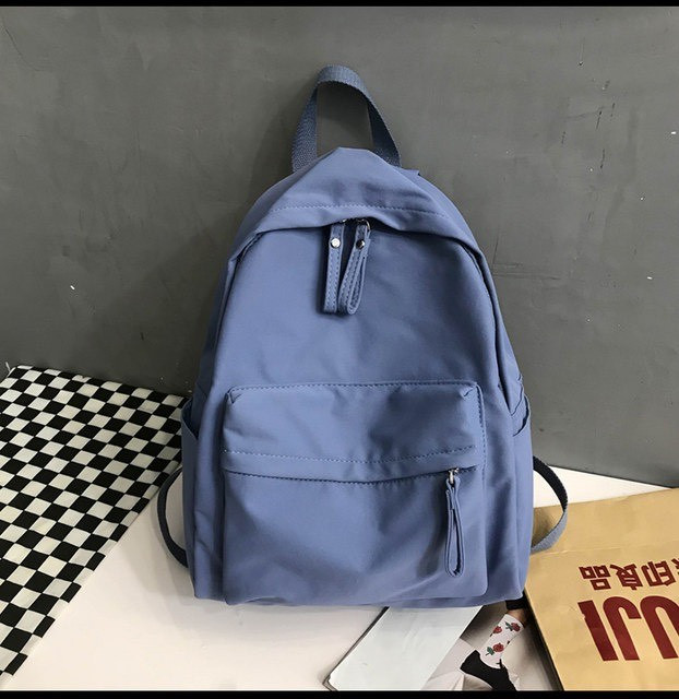 Рюкзак молодіжний чоловічий полотняний міський стильний синього кольору