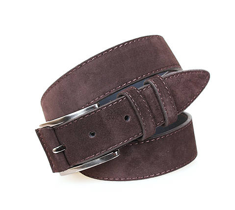 КОРИЧНЕВЫЙ МУЖСКОЙ КОЖАНЫЙ РЕМЕНЬ под БРЮКИ, КОРИЧНЕВИЙ чоловічій кожаний ремінь під ШТАНИ, мужской ремень ПОД БРЮКИ С НАТУРАЛЬНОЙ, фото 1