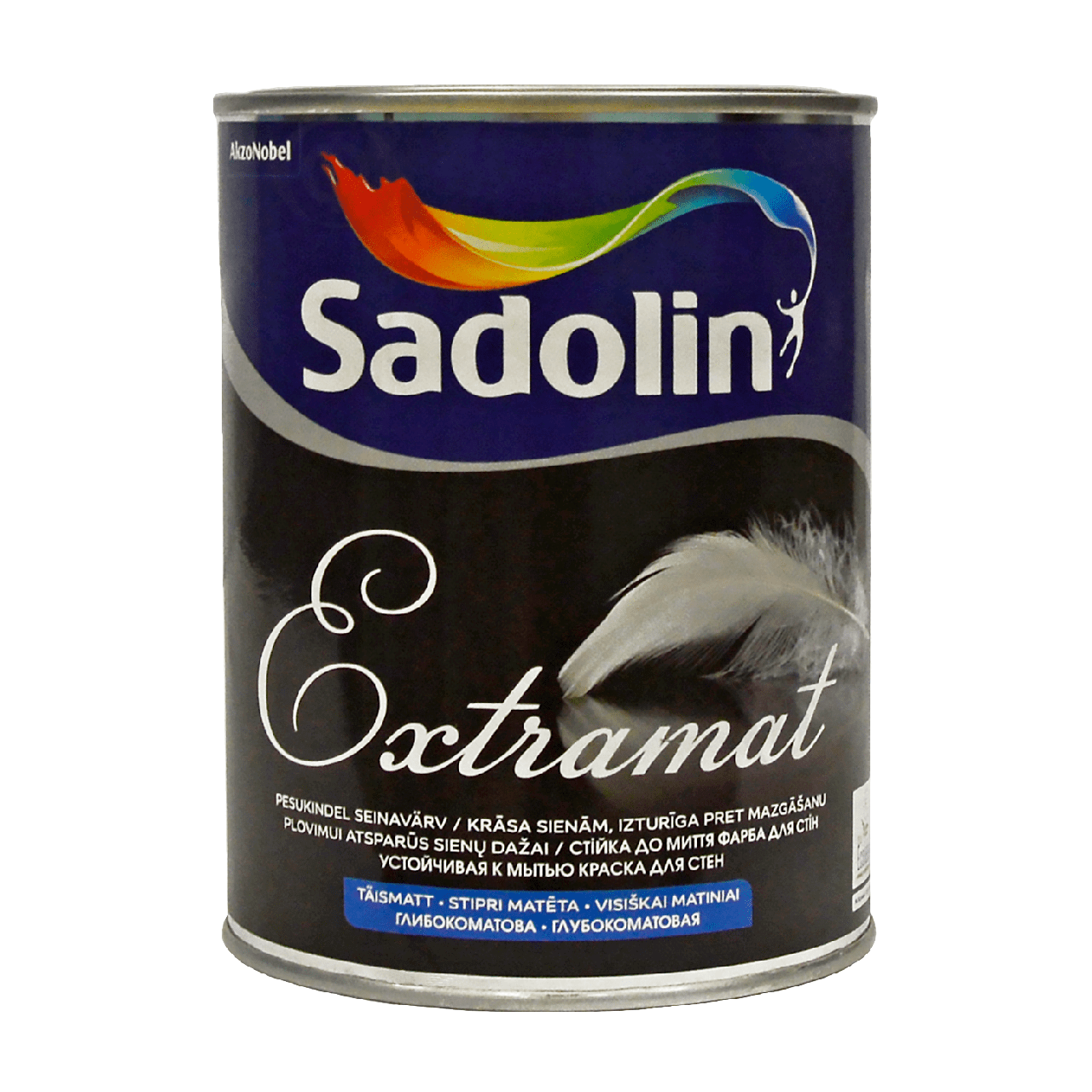 Акрилова фарба Sadolin Extramat для стін та стелі, біла, BW, 1 л