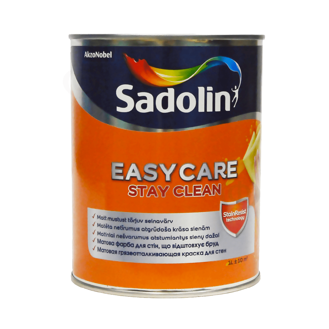 Акрилова фарба Sadolin EasyCare для стін та стелі грязевідштовхувальна, біла, BW, 1 л