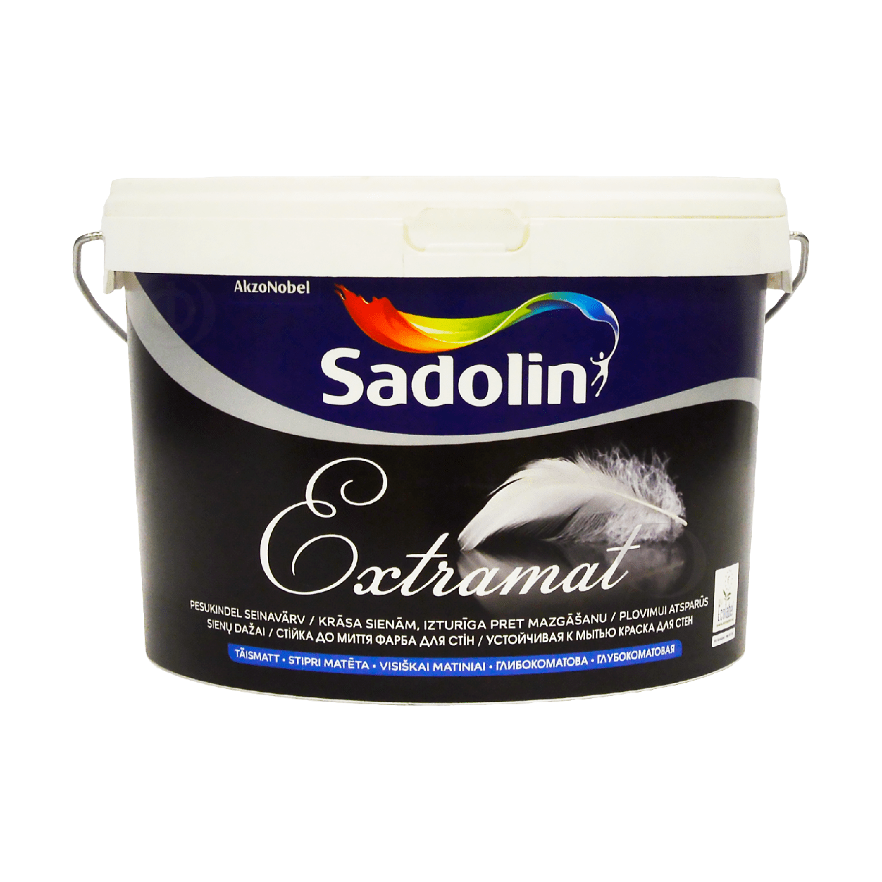 Акрилова фарба Sadolin Extramat для стін та стелі, біла, BW, 2,5 л