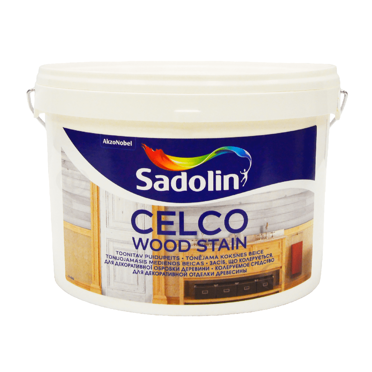 Морилка для дерева Sadolin Celco Wood Stain на водяній основі, безбарвна, BC, 2,5 л