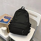 Рюкзак чоловічий місткий для підлітка водонепроникний шкільний Goghvinci чорний, фото 2