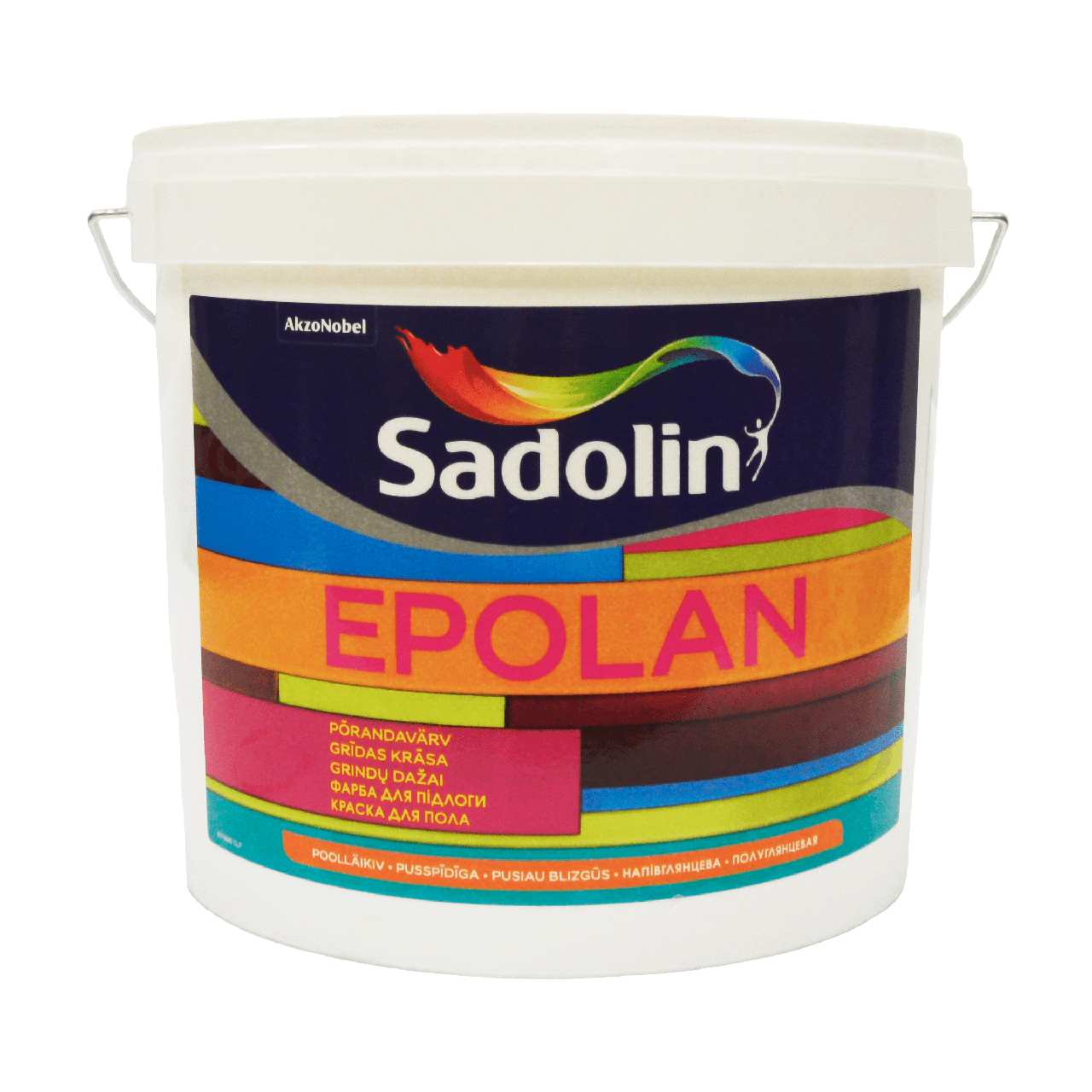 Фарба на водяній основі Sadolin Epolan для підлоги, біла, BW, 5 л