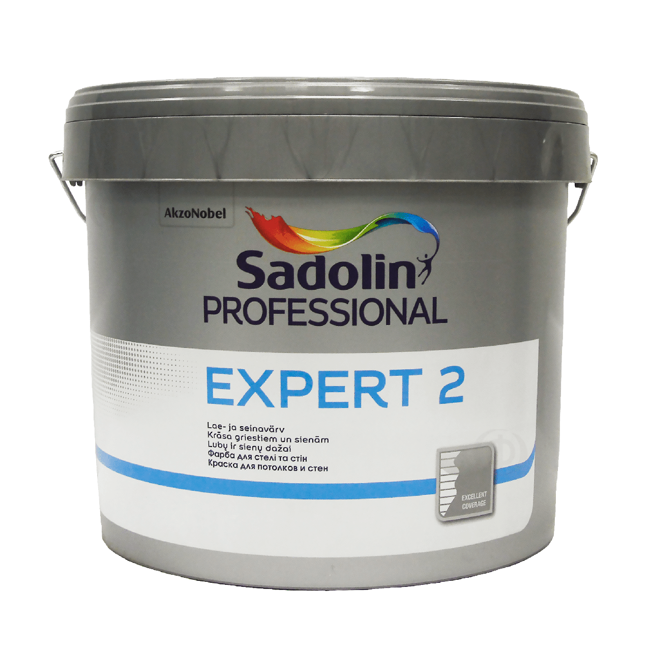 Латексна фарба Sadolin Expert 2 для стін та стелі, біла, 10 л.