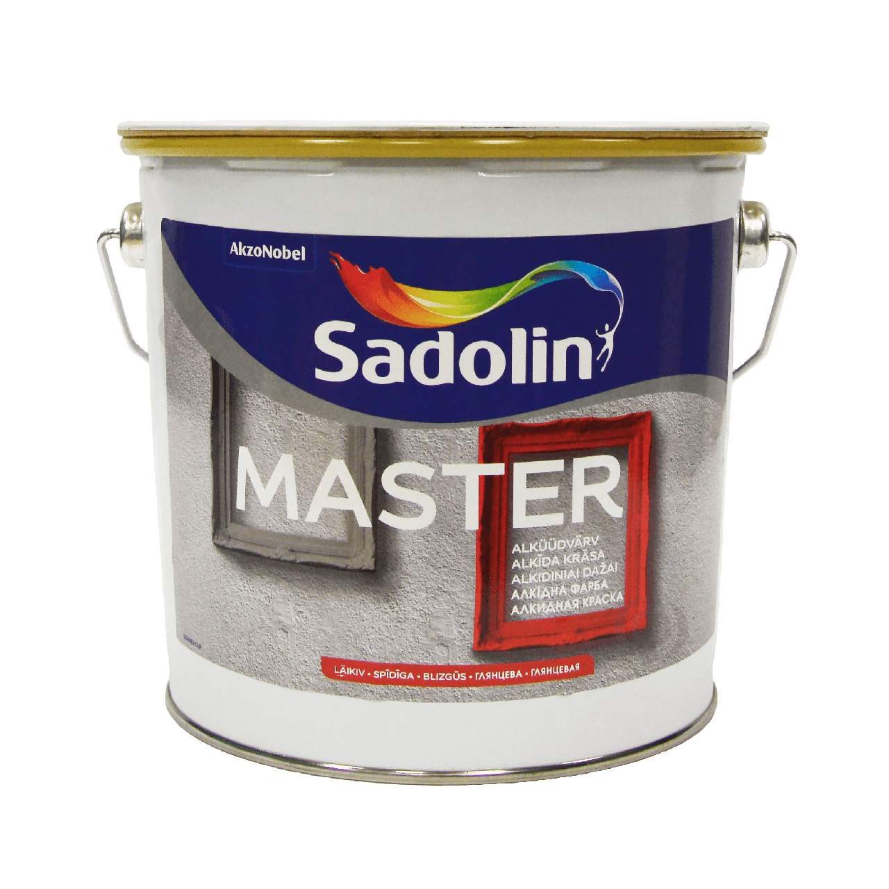 Алкідна фарба Sadolin Master 90 для дерева та металу, біла, BW, 2,5 л