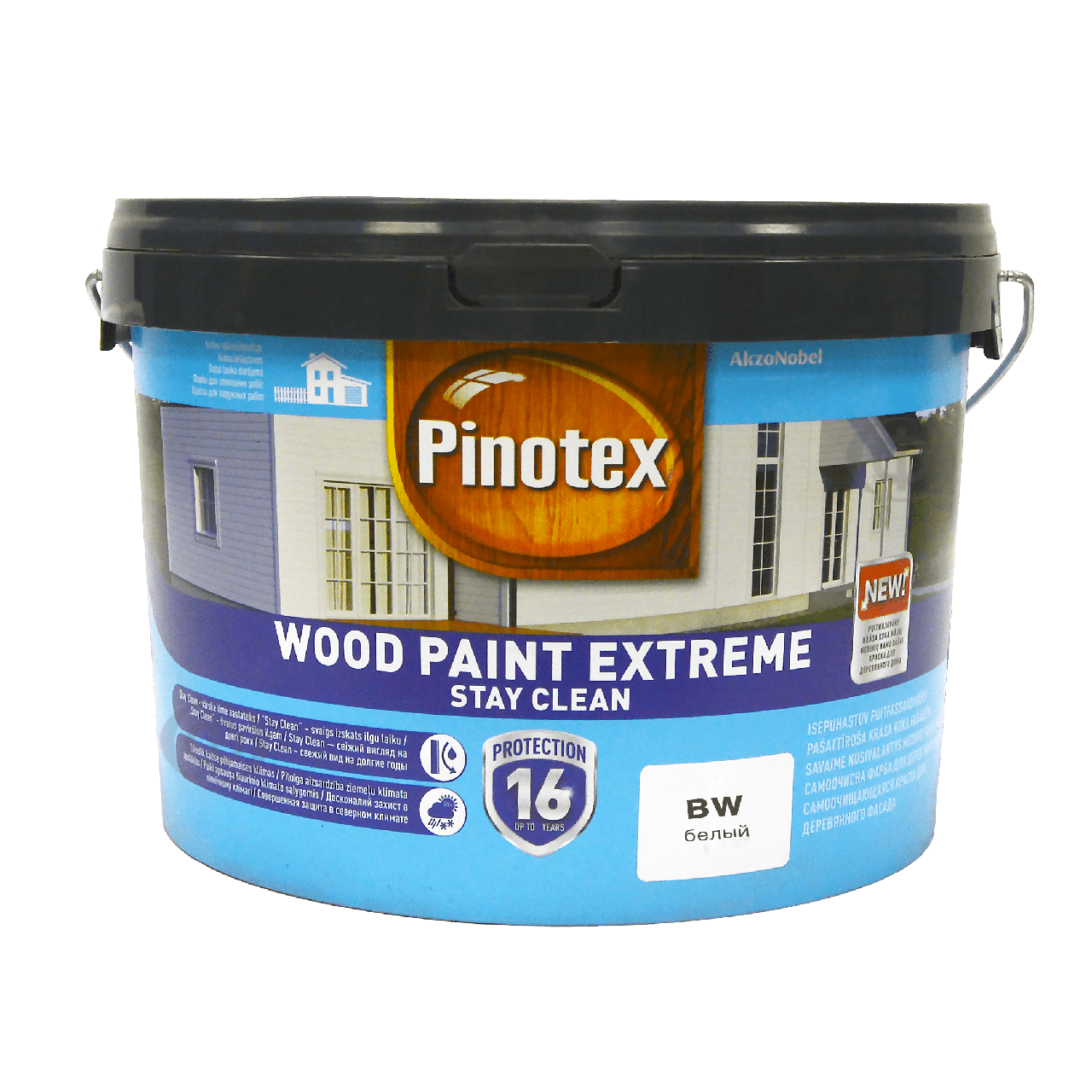 Фарба для дерева Pinotex Wood Paint Extreme самоочищається, безбарвна,  BW, 2,5 л