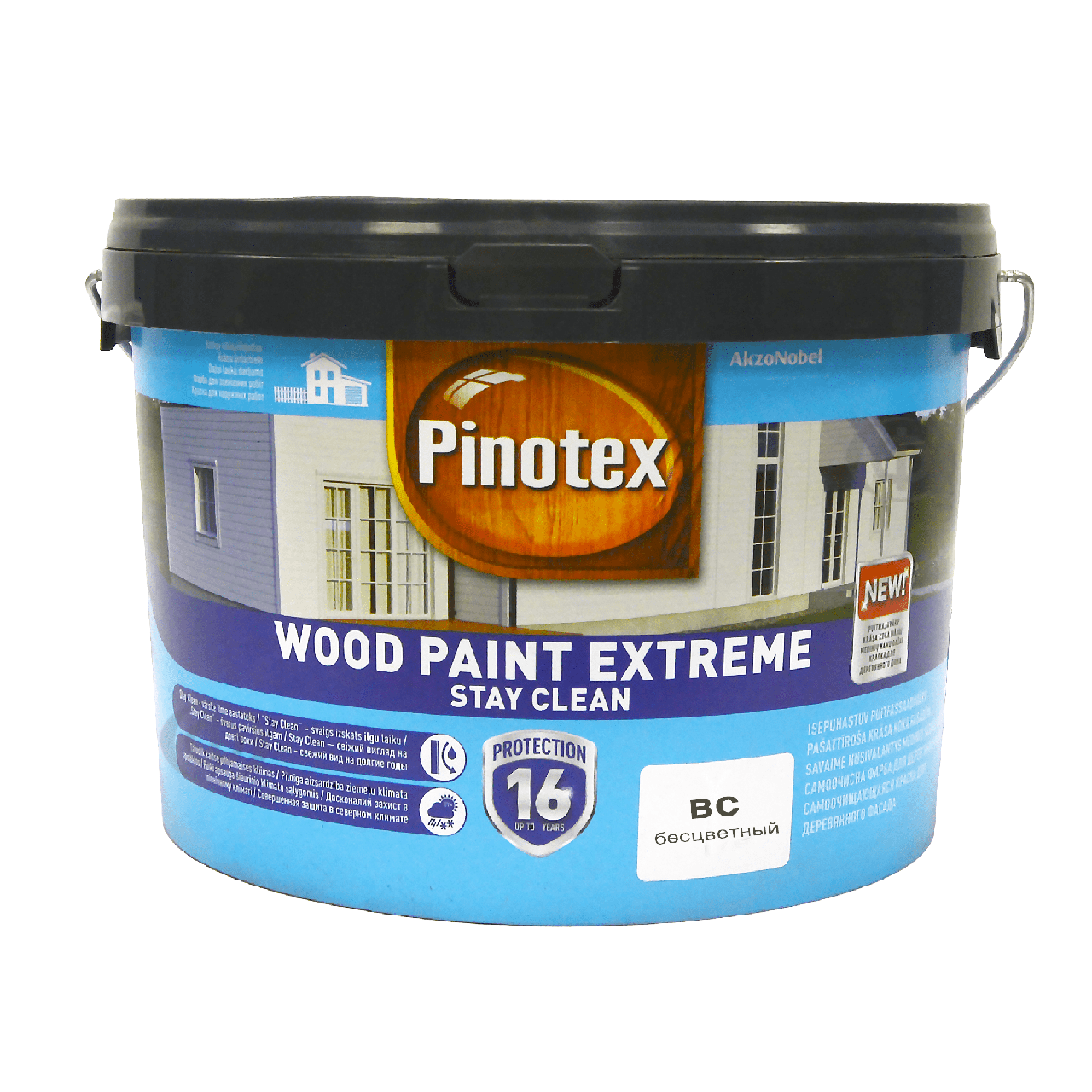 Фарба для дерева Pinotex Wood Paint Extreme самоочищається, безбарвна, BC, 2,35 л