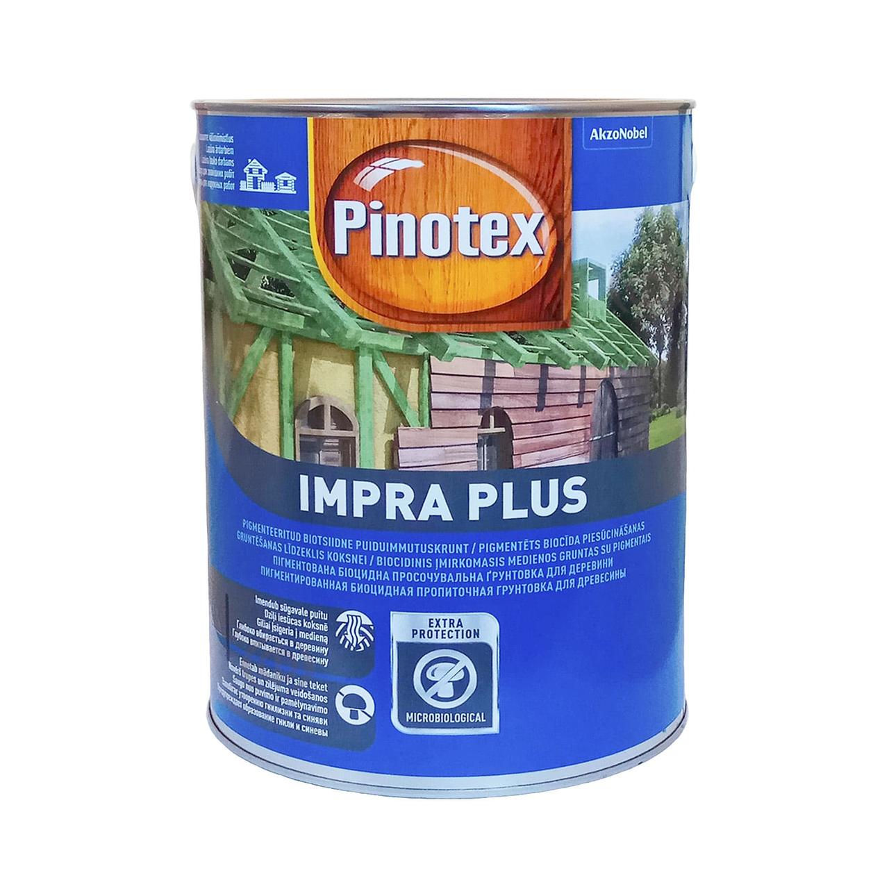 Просочення для прихованих дерев'яних конструкцій Pinotex Impra Plus, зелене, 5 л