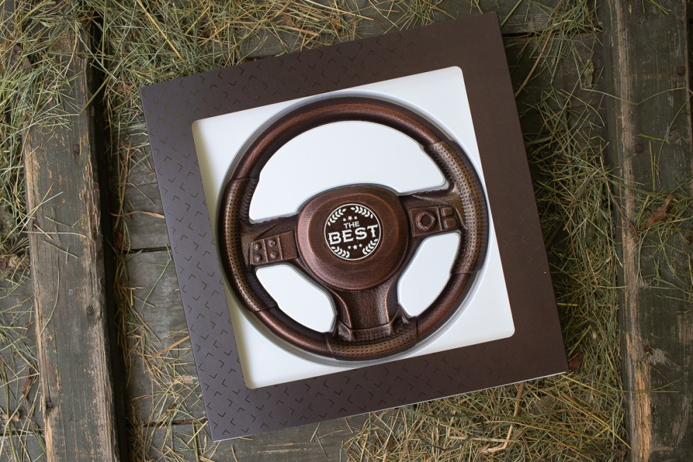Шоколадний подарунок ручної роботи Шоколадний набір "Руль"