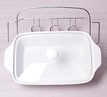 Марміт Kamille Food Warmer керамічна форма 3л 7trav38см 7trav 7trav з підігрівом, фото 5