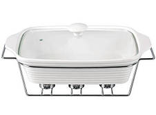 Марміт Kamille Food Warmer керамічна форма 3л 7trav38см 7trav 7trav з підігрівом, фото 3