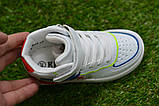Кросівки дитячі високі хайтопи Nike air Force white Kimbo-o 26-31, фото 3