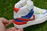 Кросівки дитячі високі хайтопи Nike air Force white Kimbo-o 29-31, фото 5