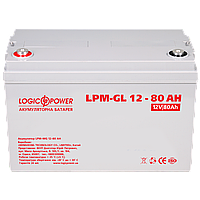 Акумулятор гелевий LogicPower LPM-GL 12-80 AH